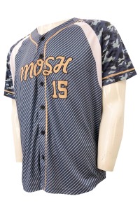 全件熱升華棒球衫    棒球運動衫    迷彩袖   棒球比賽服  BU41